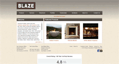 Desktop Screenshot of blazefireplaces.com